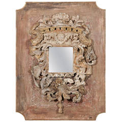Exquisite Italian Carved Wood Mirror