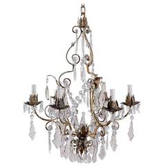 Italian Crystal, Six Light Chandelier 2
