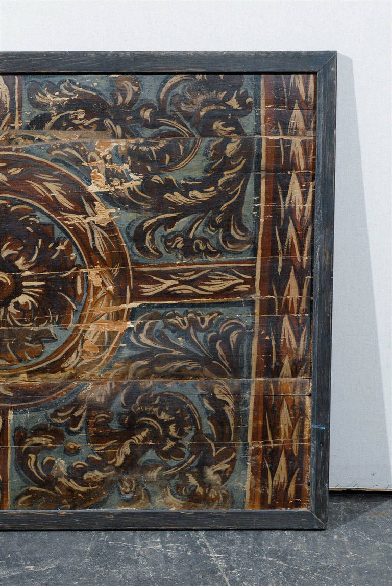 An Italian 18th Century Painted Wood Rectangular Panel 3