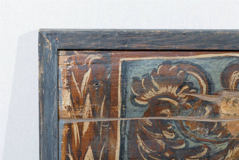 An Italian 18th Century Painted Wood Rectangular Panel 4