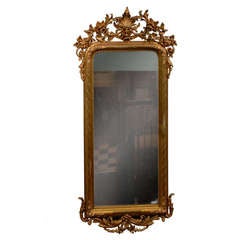 19th C. Gilded Swedish Mirror