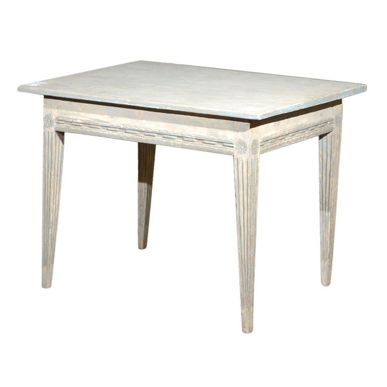 Swedish Period Gustavian Early 19th Century Painted Wood Table
