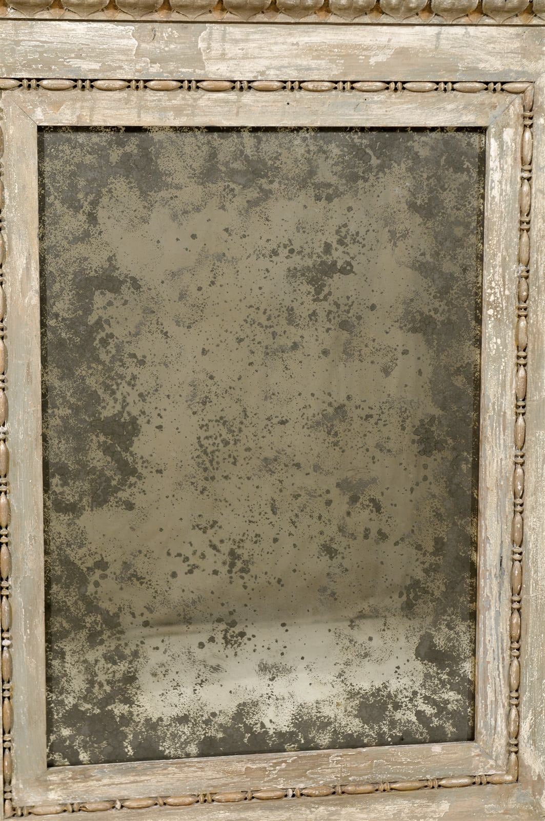 An Italian Early 19th Century Rectangular Painted Wood Mirror 2