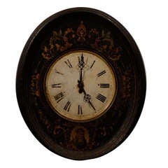 Antique 19th Century Tole Clock