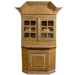 A Swedish 18th Century Painted Wood Cabinet