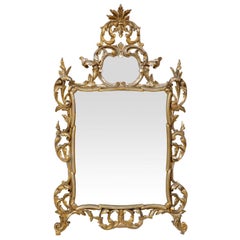 Early 20th Century Italian Gold and Silver Gilt Mirror