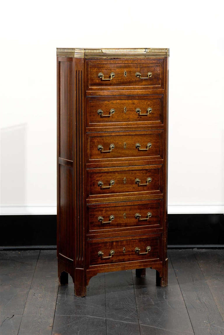 French Directoire Style High Chest