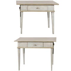 Antique A Pair of 19th Century Swedish Side Tables