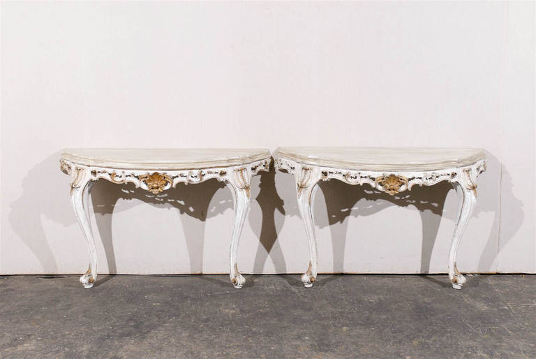 Pair of Italian Consoles Tables