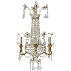 Italian Crystal Six-Light Chandelier