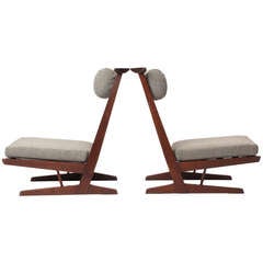 Konoid-Lounge-Stühle von George Nakashima