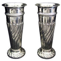 English Antique Silver Vase