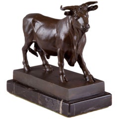 19th French Bronze of A Walking Bull by Rosa Bonheur