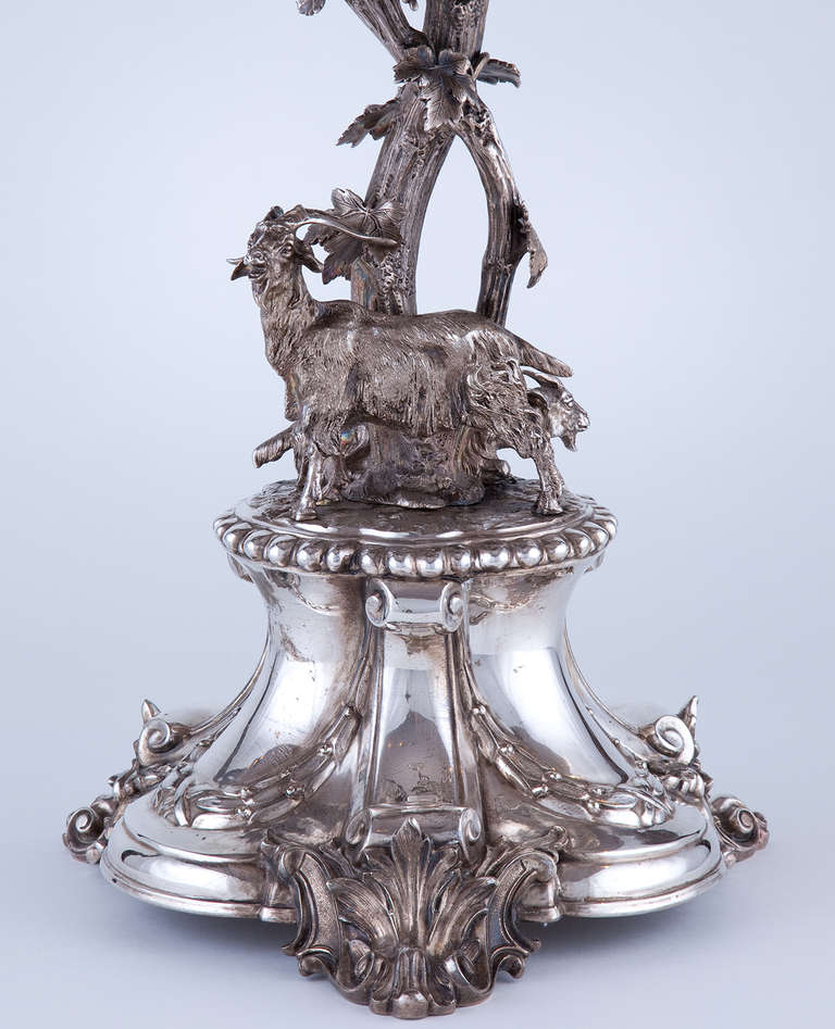 19th Century Epergne and Candelabra In Excellent Condition For Sale In Rancho Santa Fe, CA