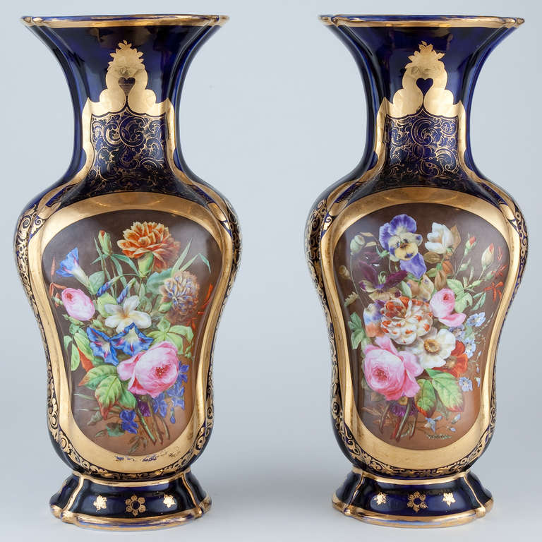Pair of 19th Century Porcelain Vases