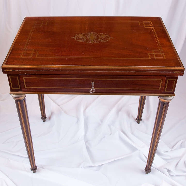 French Neoclassical Revival Table/Poudreuse