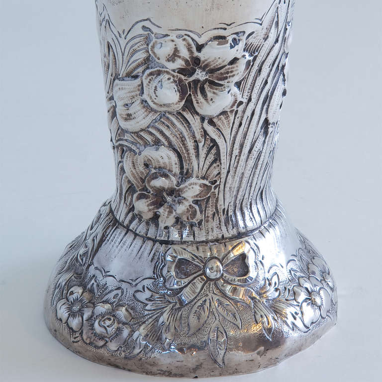 German .800 Silver Vase For Sale 1