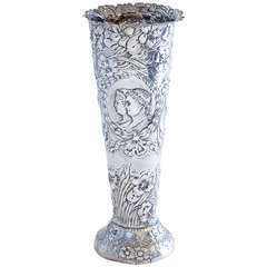 German .800 Silver Vase