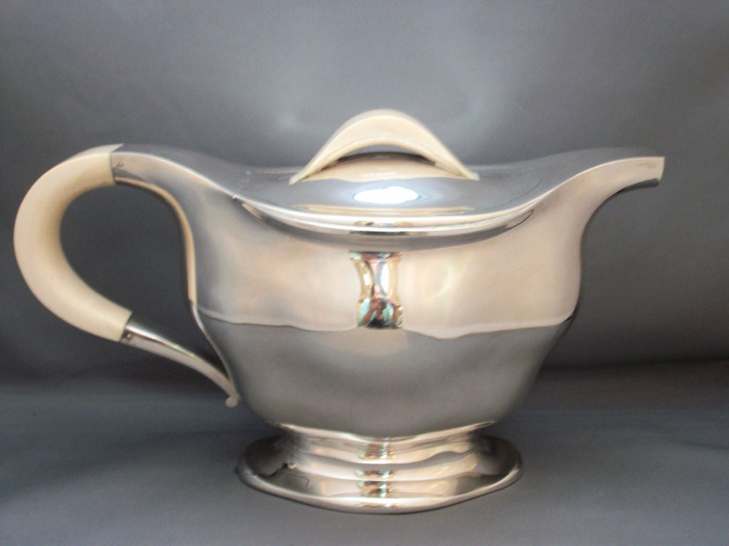 Art Deco Continental Silver coffee and tea service 1