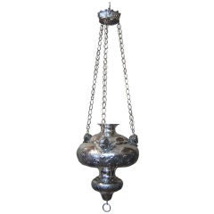 Used Silver Sanctuary Lamp by Jean Van Damme