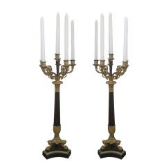 Pair of French Charles X Candelabra