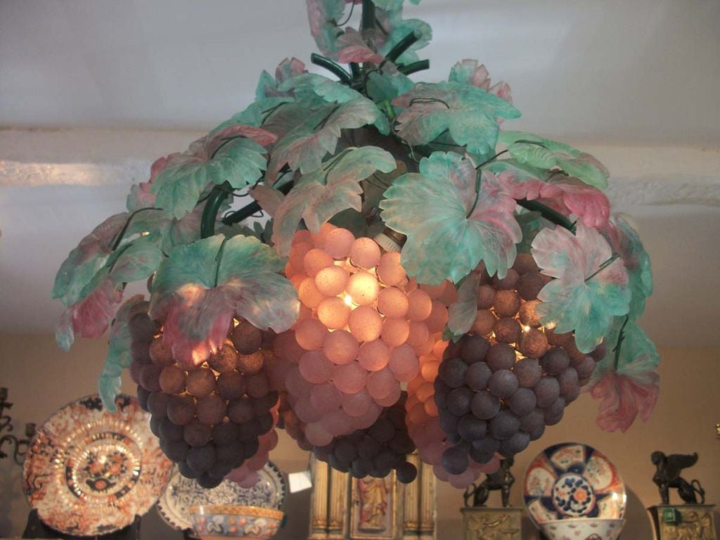 Italian Murano Six Light Chandelier