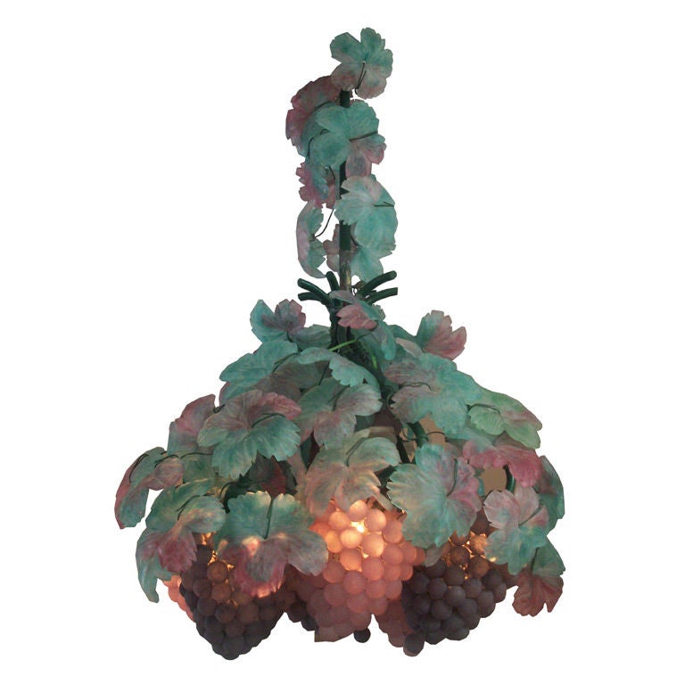 Murano Six Light Chandelier