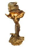 A 'LOÏE FULLER'  FRANÇOIS-RAOUL LARCHE ART NOUVEAU  LAMP