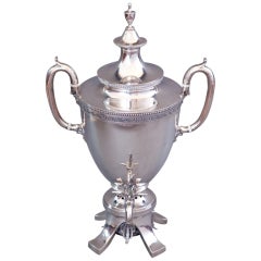 American Victorian Sterling Amphora Form Hot Water Urn by Bailey & Co.
