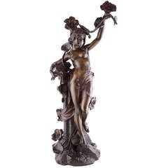 Art Nouveau Bronze by Jean Baptiste Germain