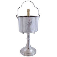 Silver Plated Wine Cooler on Stand Silver Plated Wine Cooler on Stand