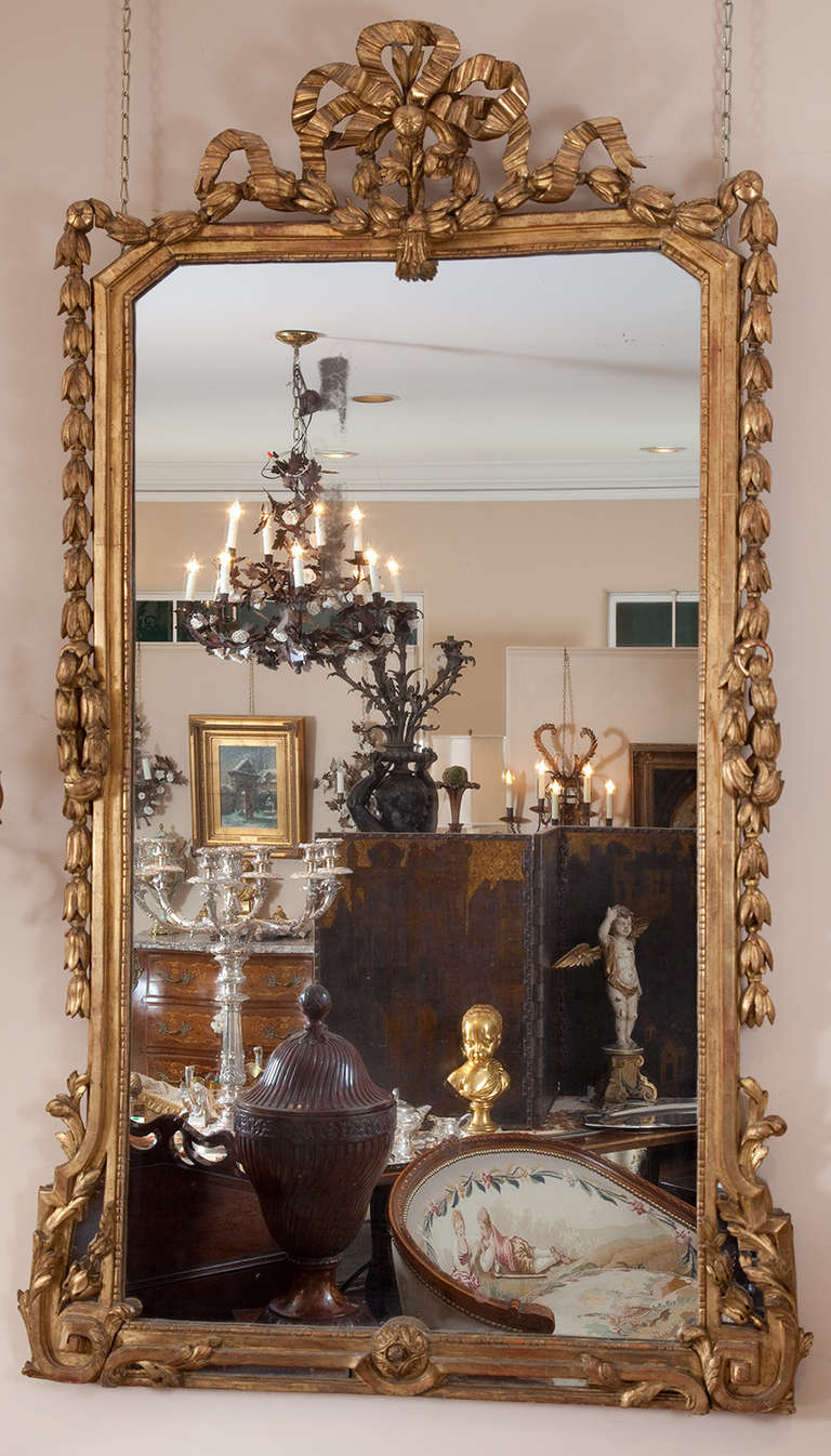 19th Century French Gilt Wood Mirror