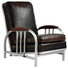 Art Deco Reclining Lounge Chair by Goodform