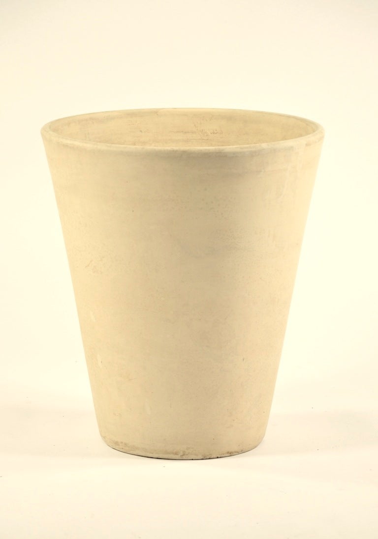 Large Conical Bisque Planter from Architectural Pottery For Sale