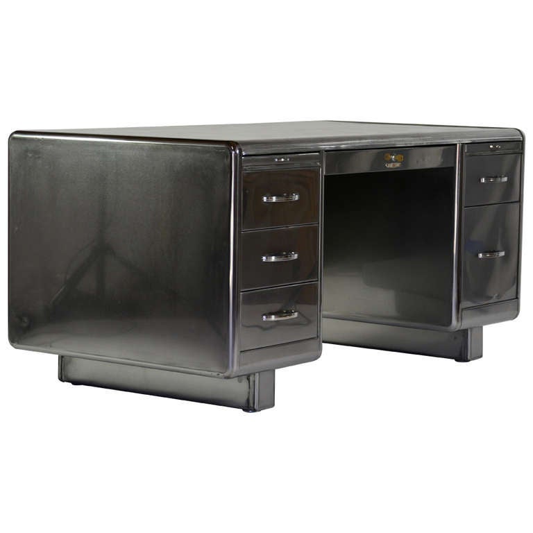 Ultimate Steel Power Desk at 1stdibs