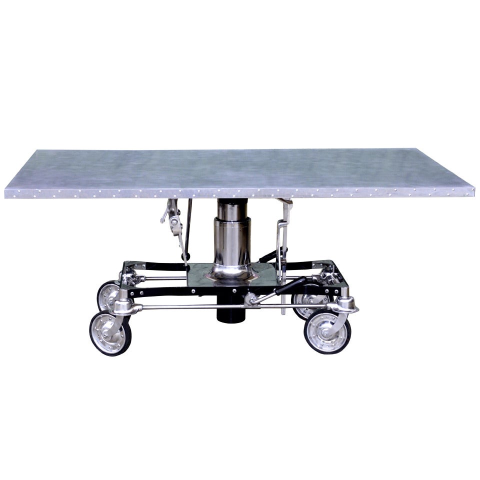 Industrial Hydraulic Table at 1stDibs