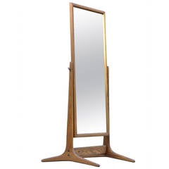 Mid-Century Modern Cheval Mirror