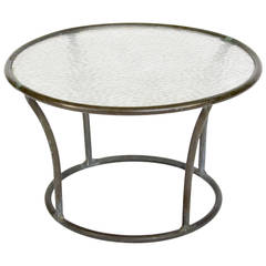 Tubular Bronze Side Table by Kipp Strewart