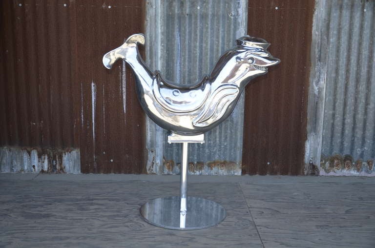 Mid-Century Modern Polished Aluminum Sea Creature For Sale