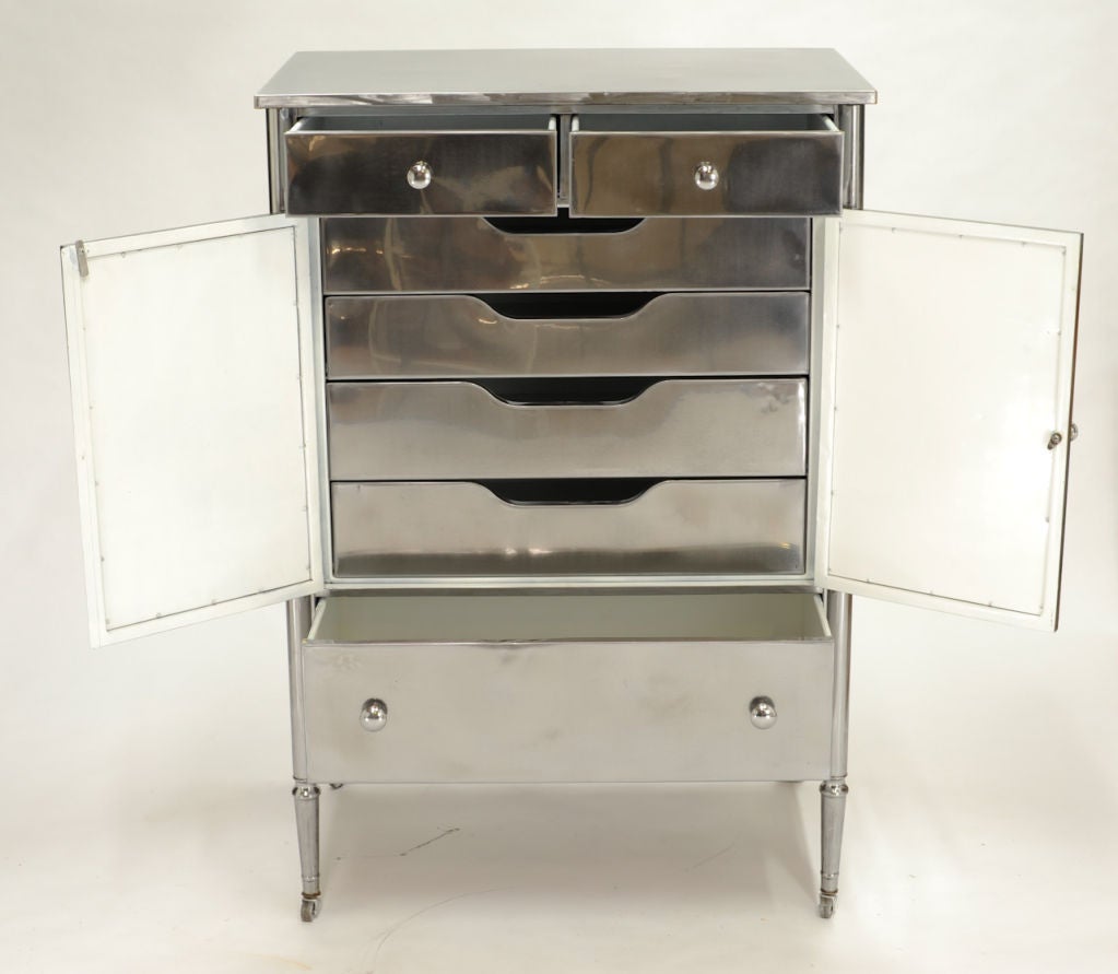 Mid-20th Century A Tall Gentleman's Polished Dresser