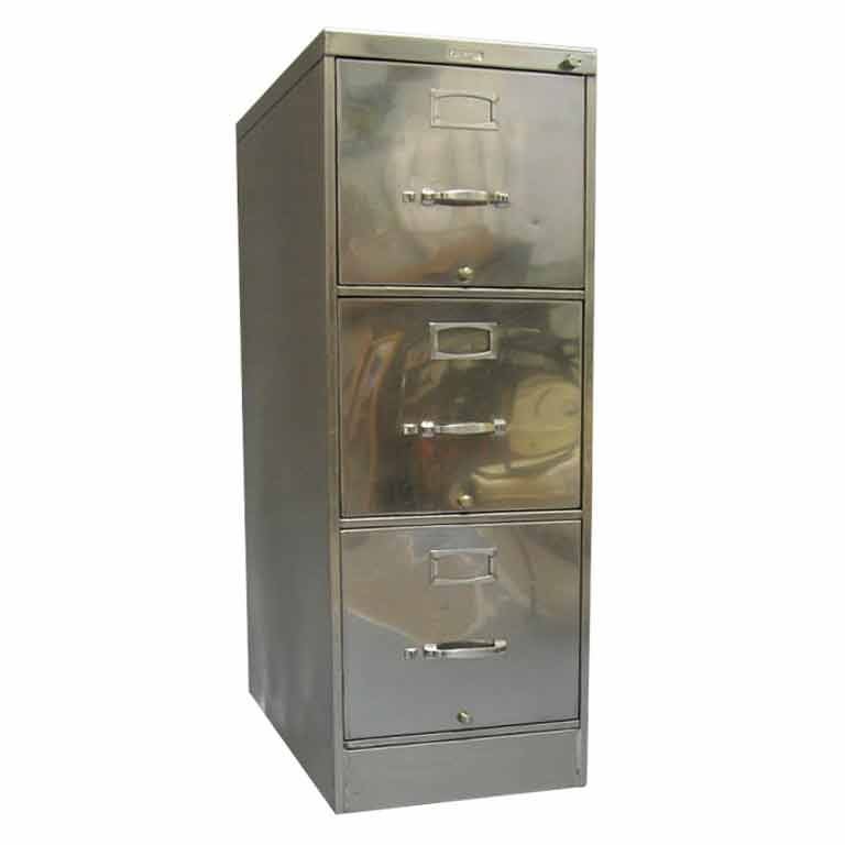 Built to last, these steel file cabinets feature deco style handles and label holders. We have two, three, four and five-drawer cabinets. Please inquire. Please add $75.00 for keyed cabinets.
Please feel free to contact me directly for best pricing