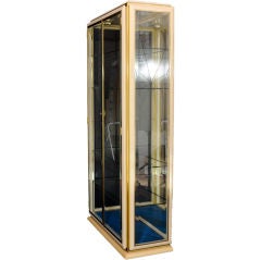 Brass and Ivory Lacquer Vitrine Brass and Ivory Lacquer Vitrine