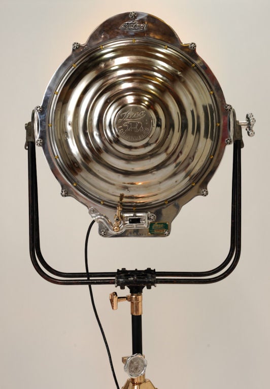 Golden Age Hollywood Laco Stage Light with Starlight Base In Good Condition For Sale In Oakland, CA