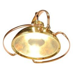 Used Brass and Copper Dental Surgical Lamp