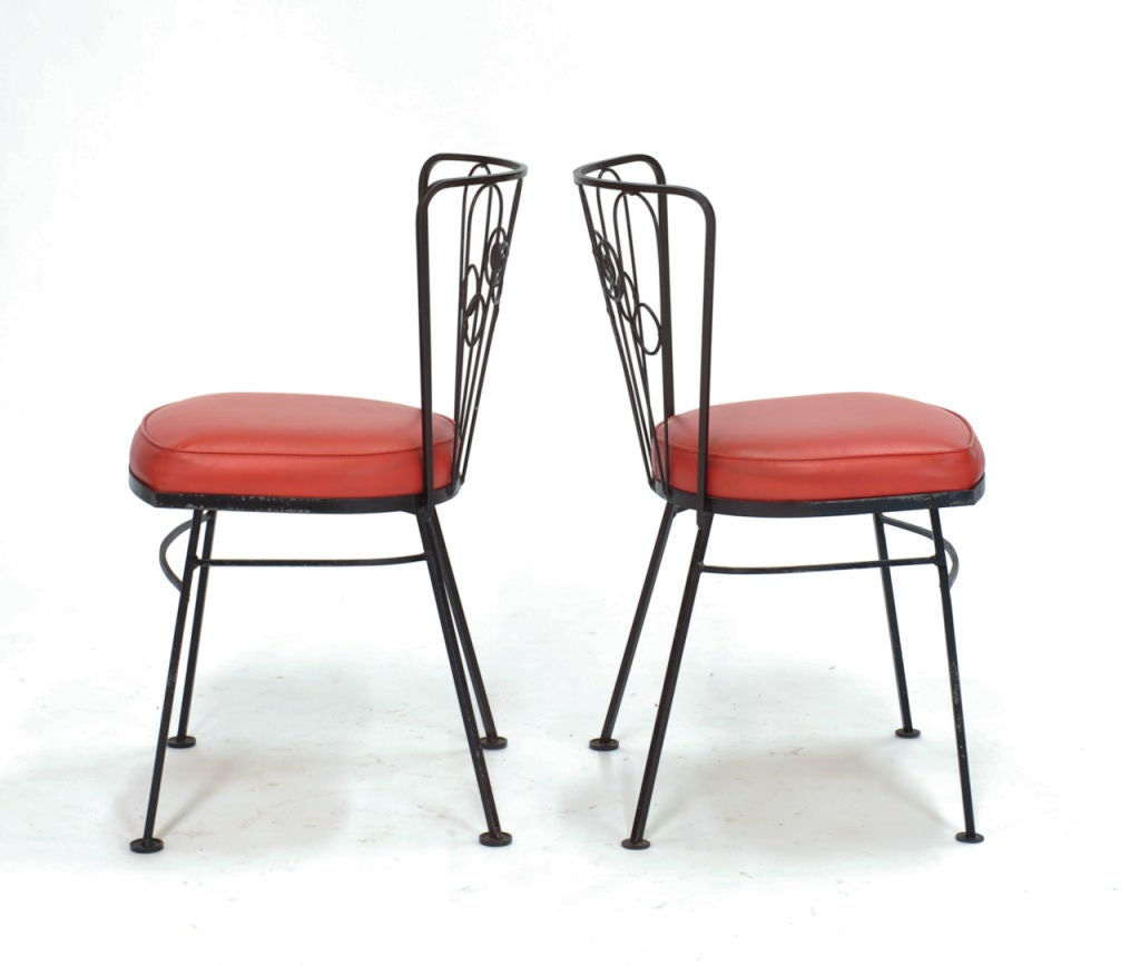 Mid-20th Century Iron Cafe Chairs