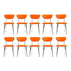 Set of Ten Gazelle Dining Chairs by Shelby Williams
