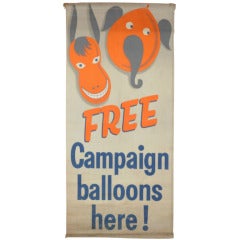 Vintage Large and Colorful Campaign Banner