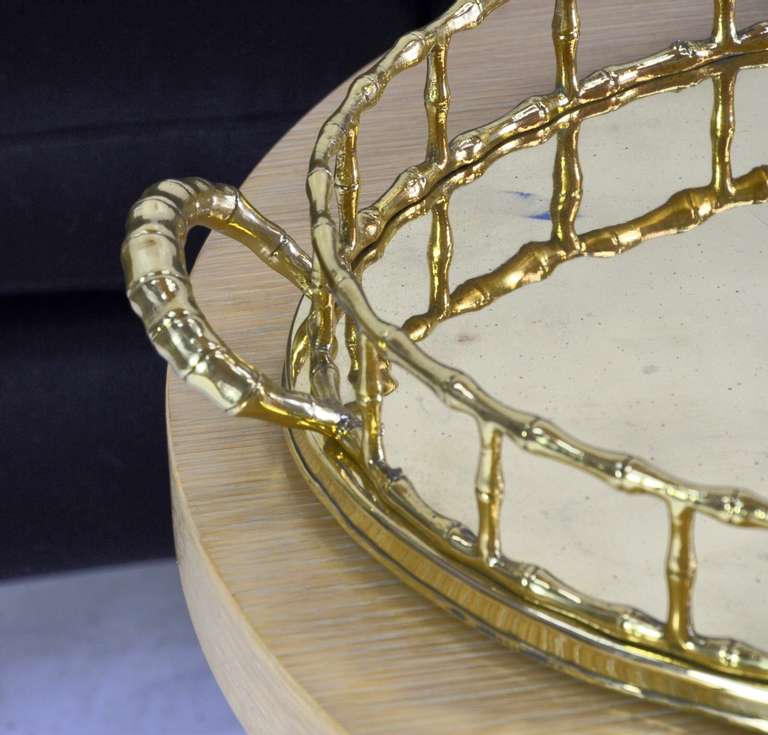 Indian Polished Oval Brass Tray