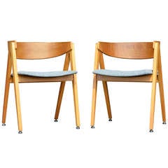 Pair Compass Chairs by Allan Gould