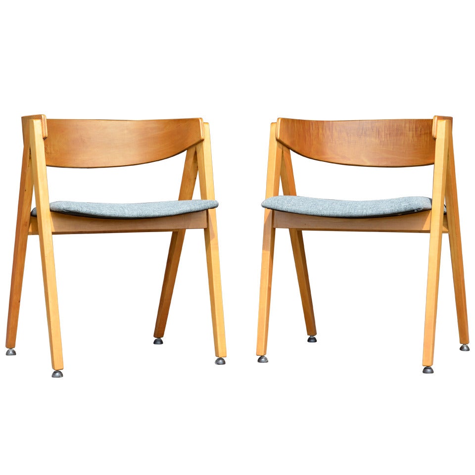 Pair Compass Chairs by Allan Gould